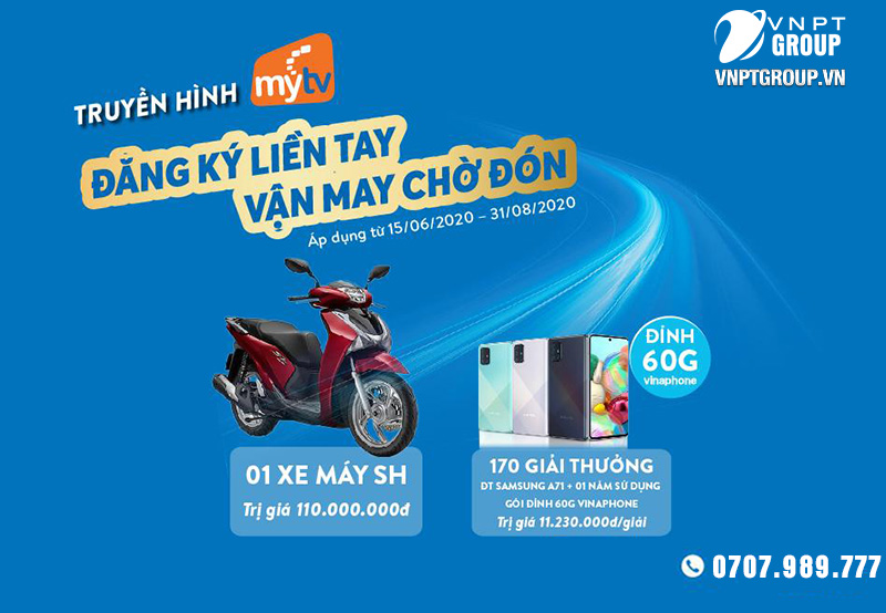 Xem truyền hình MyTV VNPT Nhận ngay xe Honda SH 3 MyTv VNPTgroup