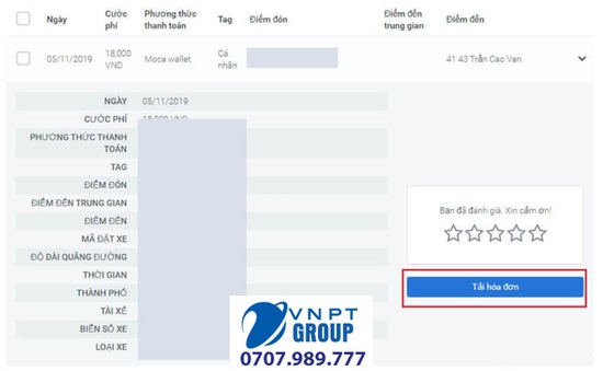 Cách Lấy hóa đơn Grap - In hóa đơn Grap đơn giản 7 Tải hóa đơn grap
