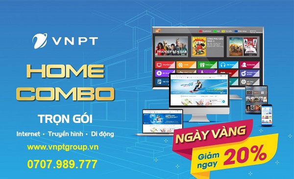 Giá Cước Combo Internet và truyền hình cáp VNPT 2026 3 Combo Truyền Hình và Internet + Gói di động Vinaphone