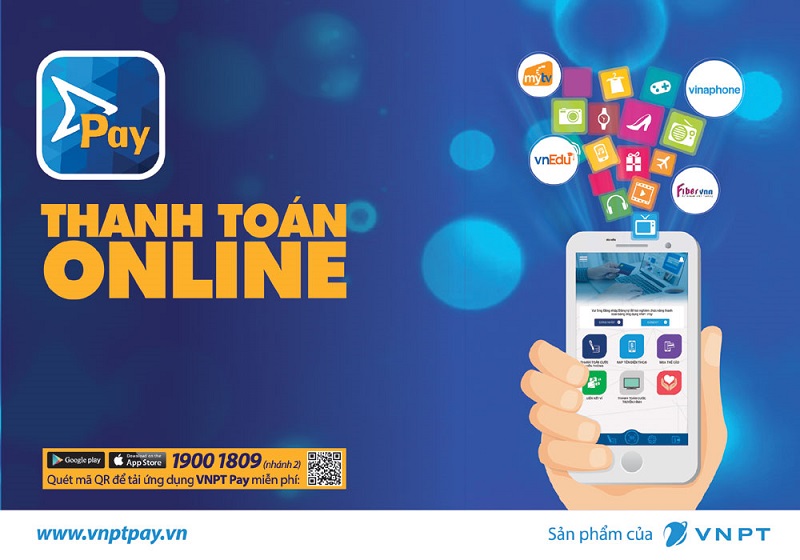 VNPT Pay - Ví điện tử VNPT Thanh toán cực dễ, siêu nhanh 3 dich vu vnptpay