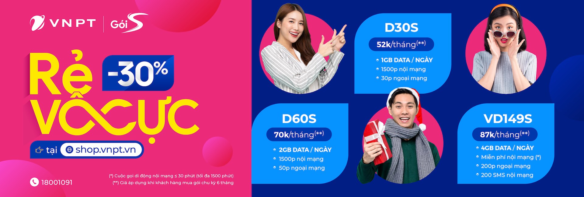 Đăng ký 4G Vina