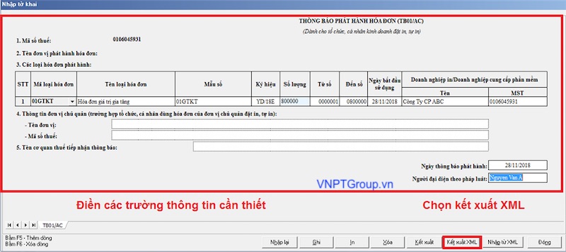 Đăng nhập vào phần mềm HTKK kết xuất XML