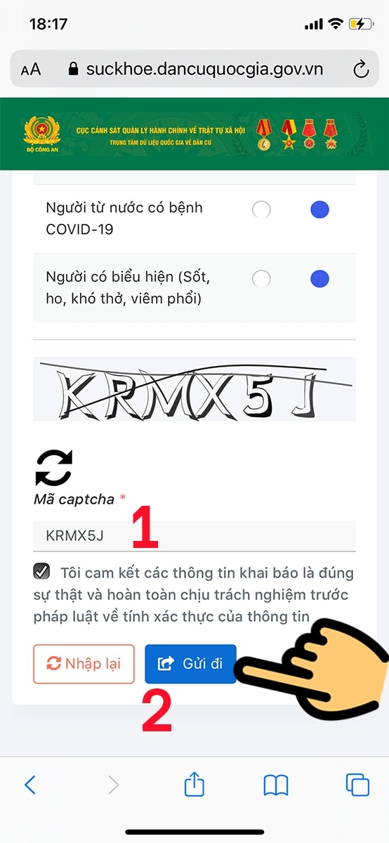 Hướng dẫn tạo Mã QR khai báo y tế suckhoe.dancuquocgia.gov.vn 6 Hướng dẫn tạo Mã QR khai báo y tế 6