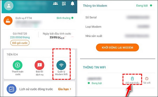 Cách đổi mật khẩu wifi viettel bằng điện thoại, máy tính 10 dùng App MyViettel để đổi mật khẩu wifi Viettel