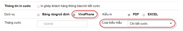 HƯỚNG DẪN Tra Cứu Cước VNPT Siêu Dễ - ebill vnpt 12 In chi tiết cước dịch vụ Vinaphone,