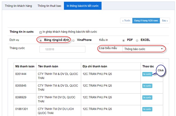 HƯỚNG DẪN Tra Cứu Cước VNPT Siêu Dễ - ebill vnpt 5 In cước băng rộng/cố định