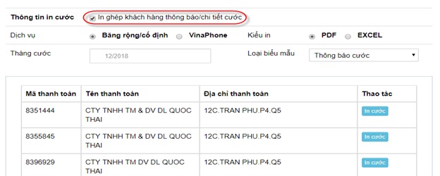 HƯỚNG DẪN Tra Cứu Cước VNPT Siêu Dễ - ebill vnpt 7 in ghép theo mã in ghép