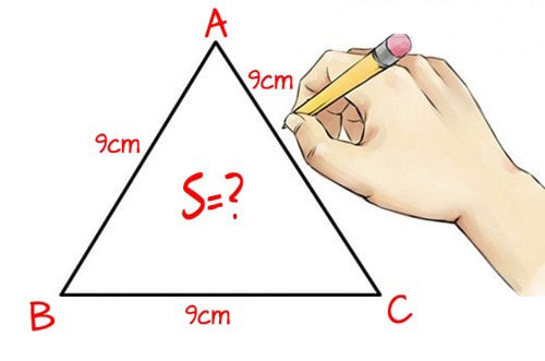 Công thức tính diện tích tam giác đều