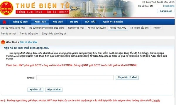 Hướng dẫn Hủy hóa đơn điện tử VNPT Thông tư cũ 7 Hình 9 - Nộp file XML