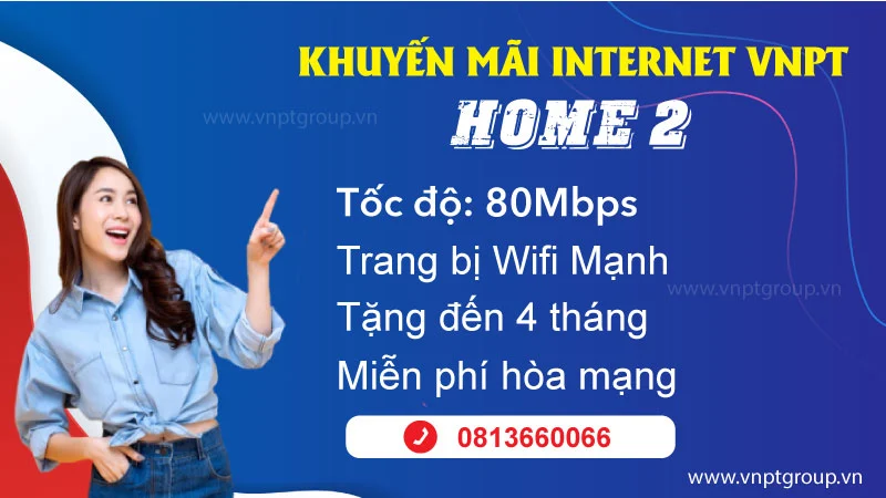 Thông tin Gói cước internet 80Mbps VNPT