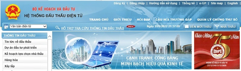Đăng ký chữ ký số VNPT hệ thống ĐẤU THẦU QUỐC GIA 1 dau thau quoc gia