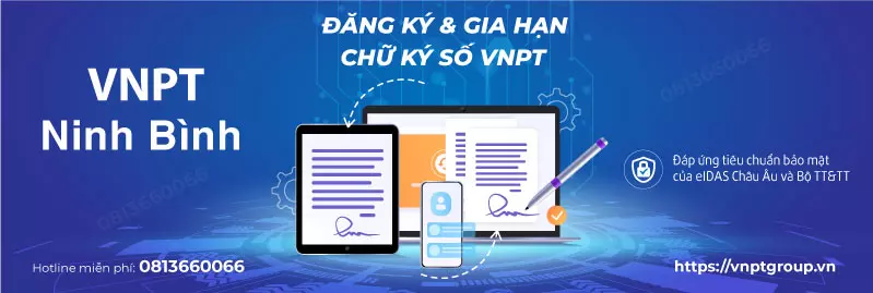 Bảng giá Chữ ký số VNPT - BHXH VNPT ở Ninh Bình 2024 1 Gói cước Chữ ký số VNPT ở Ninh Bình