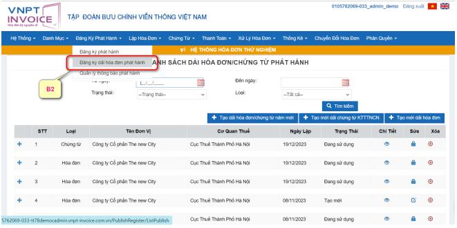 Tạo dải ký hiệu hóa đơn/chứng từ VNPT năm 2024 1 Tạo dải ký hiệu hóa đơn/chứng từ VNPT năm 2024