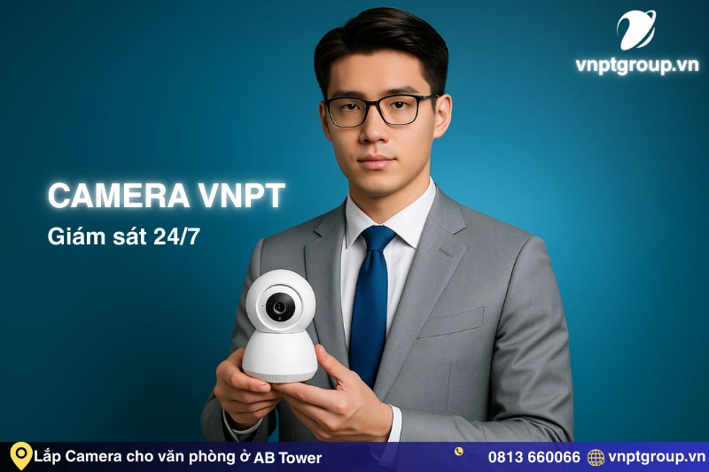 Lắp đặt camera VNPT cho công ty tại AB Tower
